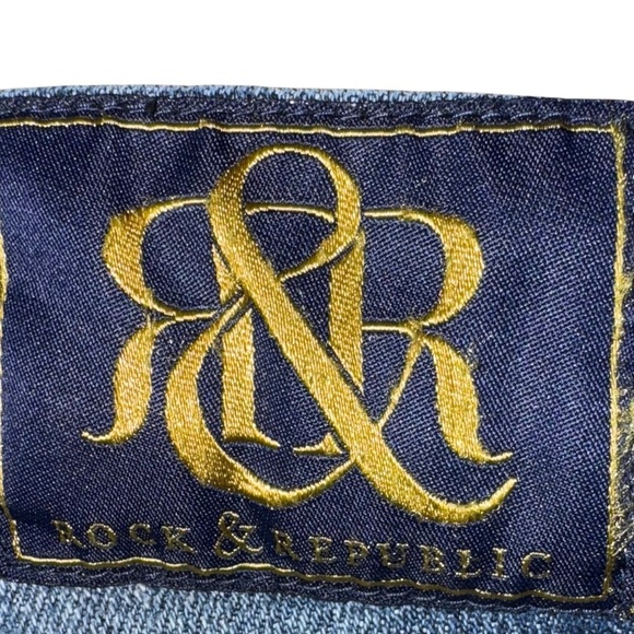 Rock & Republic Womens “Kasandra” Size 6 M Bootcut Dark Wash Low Rise Denim Jean - Picture 5 of 15